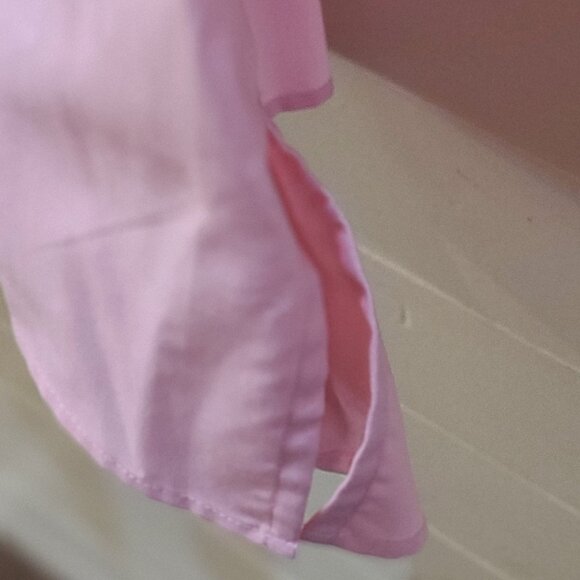 Lands End quantity (2) 3/4 Sleeve Broadcloth Shirt- Pink and Blue - Picture 10 of 10